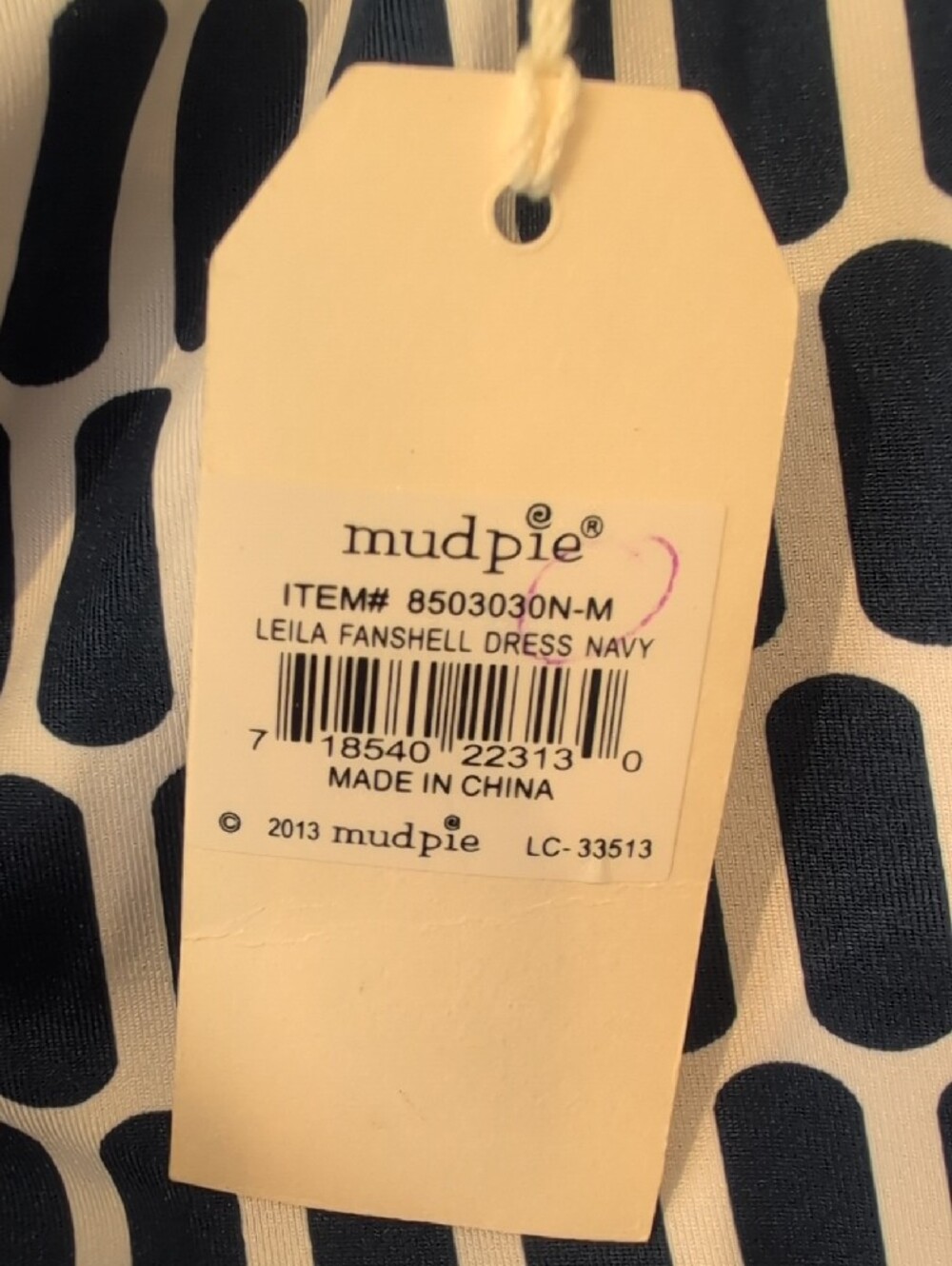 Mud Pie Geometric Mini Dress NWT Size M - Picture 6 of 8